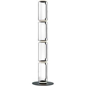 FLOS lampadaire NOCTAMBULE (4 High Cylinders - Verre souffle / Aluminium moule sous pression noir)