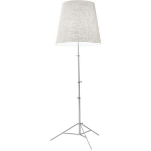 PALLUCCO lampadaire BABY GILDA (Teinte blanche - Jute et metal nickele)