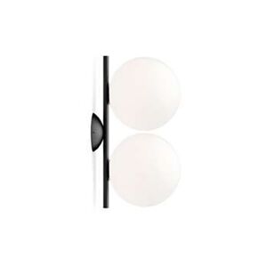 FLOS lampe murale ou au plafond IC C/W DOUBLE 1 (Noir - Verre souffle et metal)