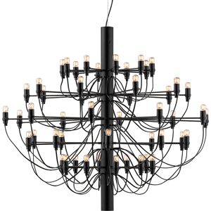 FLOS lampe a suspension 2097/50 (Noir avec ampoules claires - Acier)