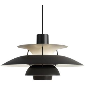 LOUIS POULSEN lampe a suspension PH 5 MONOCHROME (Noir - Aluminium)