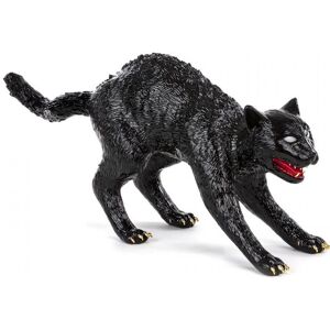 SELETTI lampe de table chat CUJO THE CAT LAMP (Noir - Resine)