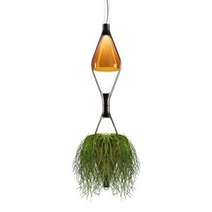 KDLN KUNDALINI lampe a suspension VICEVERSA 2 (Ambre - verre et metal)