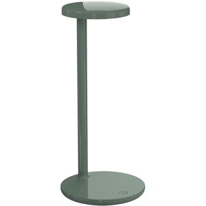 FLOS lampe de table OBLIQUE (2700K, vert sauge poli - Aluminium et PMMA)