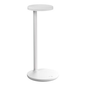FLOS lampe de table OBLIQUE (4000K, blanc opaque - Aluminium et PMMA)