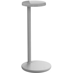 FLOS lampe de table OBLIQUE QI (3000K, gris poli - Aluminium et PMMA)