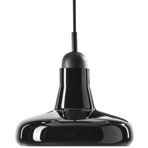 BROKIS lampe a suspension SHADOWS PC894 (Noir poli et chene noir - Verre et bois)