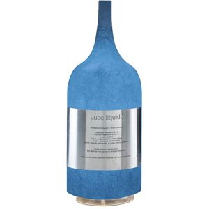 IN-ES.ARTDESIGN lampe de table LUCE LIQUIDA 1 BATTERY (Bleu - Nebulite)