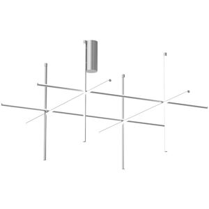 FLOS lampe au plafond COORDINATES C4 (Argent moon - Aluminium Extrude)