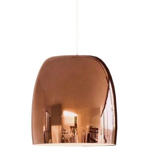 PRANDINA lampe a suspension NOTTE LED S3 (Cuivre, interieur blanc - verre soufle)