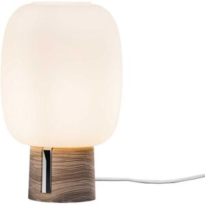 PRANDINA lampe de table SANTACHIARA T1 (Blanc opalin - Verre et frene)