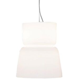 PRANDINA lampe a suspension BLOOM LED S5 (Blanc opalin - verre soufle)