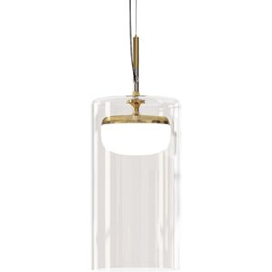 PRANDINA lampe a suspension DIVER S3 (Laiton poli 3000K - verre et metal)