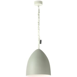 IN-ES.ARTDESIGN lampe a suspension FLOWER S CEMENTO (Interieur blanc - Peinture effet beton et nebulite)