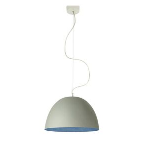 IN-ES.ARTDESIGN lampe a suspension H2O S CEMENTO (Interieur bleu - Peinture effet beton et nebulite)