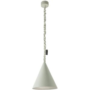 IN-ES.ARTDESIGN lampe a suspension JAZZ S CEMENTO (Interieur argent - Peinture effet beton et nebulite)