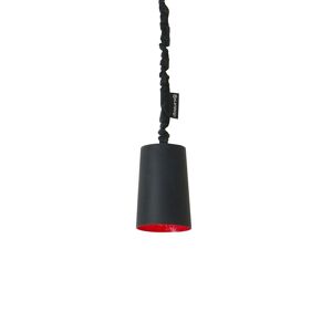 IN-ES.ARTDESIGN lampe a suspension PAINT LAVAGNA (Interieur rouge - Resine effet tableau blanc et nebulite)