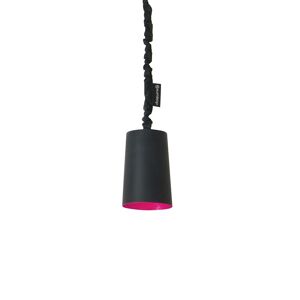 IN-ES.ARTDESIGN lampe a suspension PAINT LAVAGNA (Interieur magenta - Resine effet tableau blanc et nebulite)