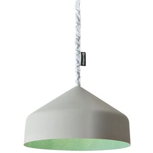 IN-ES.ARTDESIGN lampe a suspension CYRCUS CEMENTO (Interieur turquoise - Peinture effet beton et nebulite)