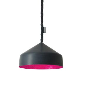 IN-ES.ARTDESIGN lampe a suspension CYRCUS LAVAGNA (Interieur magenta - Resine effet tableau blanc et nebulite)