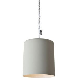 IN-ES.ARTDESIGN lampe a suspension BIN CEMENTO (Interieur blanc - Peinture effet beton et nebulite)