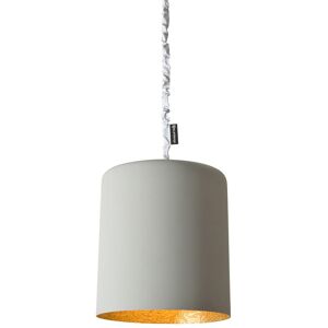 IN-ES.ARTDESIGN lampe a suspension BIN CEMENTO (Interieur or - Peinture effet beton et nebulite)