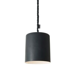 IN-ES.ARTDESIGN lampe a suspension BIN LAVAGNA (Interieur blanc - Resine effet tableau blanc et nebulite)