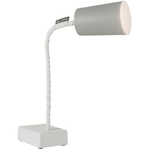 IN-ES.ARTDESIGN lampe de table PAINT T2 CEMENTO (Interieur blanc - Peinture effet beton et nebulite)