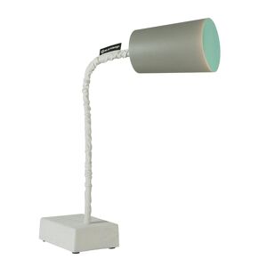 IN-ES.ARTDESIGN lampe de table PAINT T2 CEMENTO (Interieur turquoise - Peinture effet beton et nebulite)