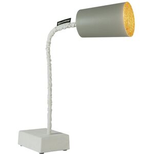 IN-ES.ARTDESIGN lampe de table PAINT T2 CEMENTO (Interieur or - Peinture effet beton et nebulite)