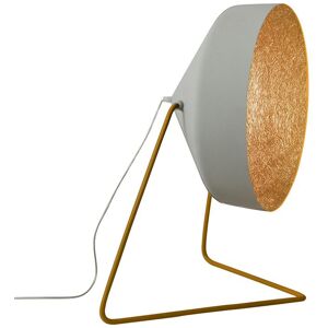 IN-ES.ARTDESIGN lampadaire CYRCUS F CEMENTO (Base et interieur bronze - Peinture effet beton, nebulite et acier)