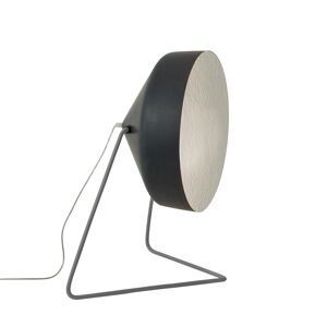 IN-ES.ARTDESIGN lampadaire CYRCUS F LAVAGNA (Base et interieur argent - Resine effet tableau noir, nebulite et acier)