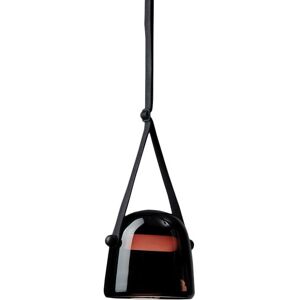 BROKIS lampe a suspension MONA MEDIUM PC979 (Noir et bracelet noir - Verre et cuir)