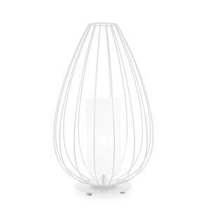 KARMAN lampadaire CELL Ø 36 x H 58 cm (Blanc brillant - Fer et linge)