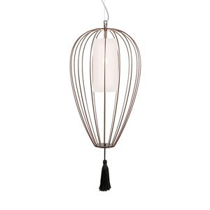 KARMAN lampe a suspension CELL Ø 36 x H 58 cm (Bronze poli - Fer et linge)