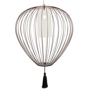 KARMAN lampe a suspension CELL Ø 84 x H 89 cm (Bronze poli - Fer et linge)