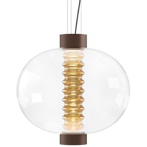 KDLN KUNDALINI lampe a suspension BOLHA (Ambre - Verre et aluminium)