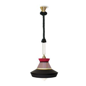CONTARDI lampe a suspension CALYPSO GUADALOUPE (Black - laiton brosse et Verre)