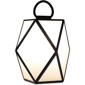 CONTARDI lampe de table / lampadaire MUSE BATTERY OUTDOOR pour exterieur (Medium noir - acrylique, metal et Cuir)