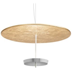 MODOLUCE lampe a suspension OMBRELLA Ø 100 cm DIMMER DALI (Feuille d'or, coupe chrome - Metal)