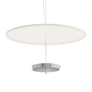 MODOLUCE lampe a suspension OMBRELLA Ø 100 cm DIMMER TRIAC (Blanc, coupe chrome - Metal)