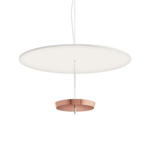 MODOLUCE lampe a suspension OMBRELLA Ø 80 cm DIMMER TRIAC (Blanc, coupe cuivre - Metal)