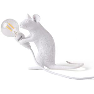 SELETTI lampe de table MOUSE LAMP MAC (Blanche - Resine)