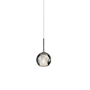 PENTA LIGHT lampe a suspension GLO (Petite Ø 13 cm / Argent miroir - verre et metal)