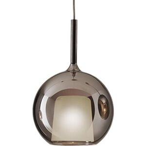 PENTA LIGHT lampe a suspension GLO MAXI (Ø 55 cm / Noir miroir - verre et metal)