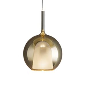 PENTA LIGHT lampe a suspension GLO MAXI (Ø 55 cm / Or miroir - verre et metal)