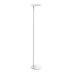 FLOS lampadaire OBLIQUE (3000K, blanc opaque - Aluminium et methacrylate)