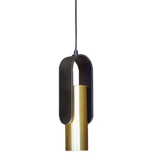 TOOY lampe a suspension NASTRO 563.11 (Nero / Ottone spazzolato - Aluminium et metal)