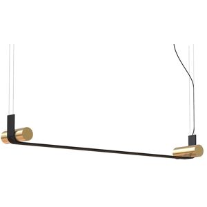 TOOY lampe a suspension NASTRO 563.26 (Nero / Ottone spazzolato - Aluminium et metal)