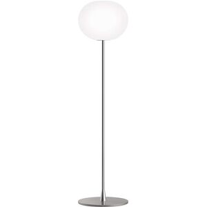 FLOS lampadaire GLO-BALL (H 135 cm, base argent - verre et metal)